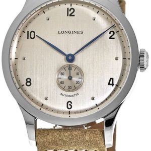 Longines Herrklocka L2.813.4.66.0 Heritage 1945 Beige/Läder Ø40 mm