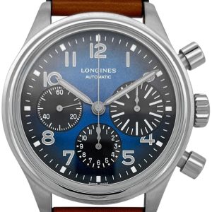 Longines Herrklocka L2.816.1.93.2 Avigation Big Eye Blå/Läder Ø41