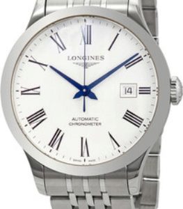 Longines Herrklocka L2.821.4.11.6 Record Vit/Stål Ø40 mm