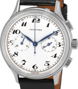 Longines Herrklocka L2.827.4.73.0 Heritage Silverfärgad/Läder Ø40