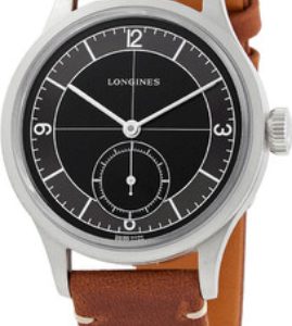 Longines Herrklocka L2.828.4.53.2 Heritage Classic Svart/Läder