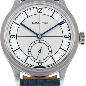 Longines Herrklocka L2.828.4.73.2 Heritage Silverfärgad/Läder