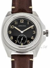 Longines Herrklocka L2.838.4.53.0 Pilot Majetek Svart/Läder Ø43 mm