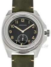 Longines Herrklocka L2.838.4.53.2 Pilot Majetek Svart/Läder Ø43 mm