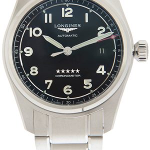 Longines Herrklocka L3.810.4.53.9 Spirit Prestige Svart/Stål Ø40 mm