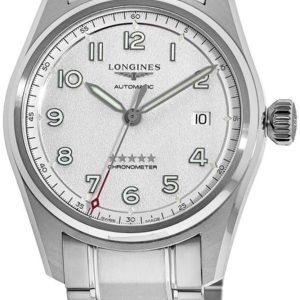 Longines Herrklocka L3.810.4.73.6 Spirit Silverfärgad/Stål Ø40 mm