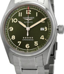 Longines Herrklocka L3.811.4.03.6 Spirit Grön/Stål Ø42 mm