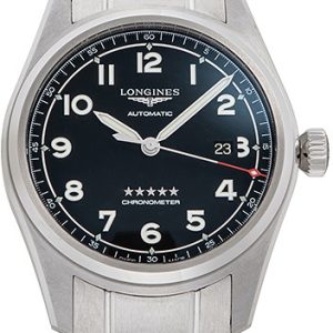 Longines Herrklocka L3.811.4.53.9 Spirit Prestige Svart/Stål Ø42 mm