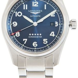 Longines Herrklocka L3.811.4.93.6 Spirit Blå/Stål Ø42 mm