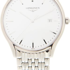 Longines Herrklocka L4.859.4.12.6 Lyre Vit/Stål Ø38.5 mm