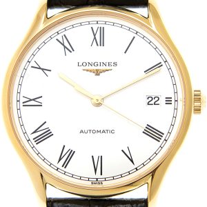 Longines Herrklocka L4.860.2.11.2 Lyre Vit/Läder Ø35 mm