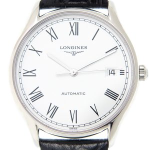 Longines Herrklocka L4.860.4.11.2 Lyre Vit/Läder Ø35 mm