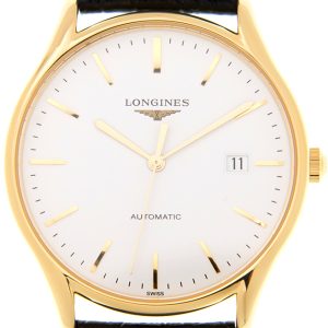 Longines Herrklocka L4.960.2.12.2 Lyre Vit/Läder Ø38.5 mm