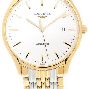 Longines Herrklocka L4.960.2.12.7 Lyre Vit/Gulguldtonat stål Ø38.5