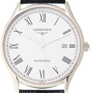 Longines Herrklocka L4.960.4.11.2 Lyre Vit/Läder Ø38.5 mm