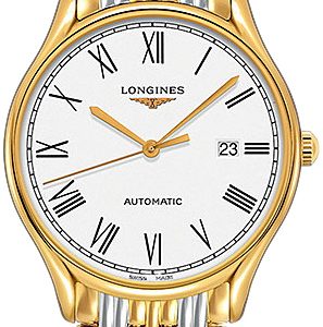 Longines Herrklocka L4.961.2.11.7 Lyre Vit/Gulguldtonat stål Ø40 mm