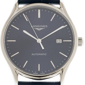 Longines Herrklocka L4.961.4.92.2 Lyre Blå/Läder Ø40 mm