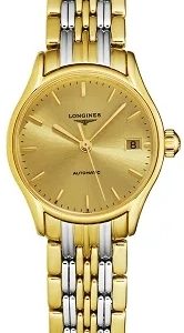 Longines Lyre Damklocka L4.361.2.32.7 Gulguldstonad/Gulguldtonat