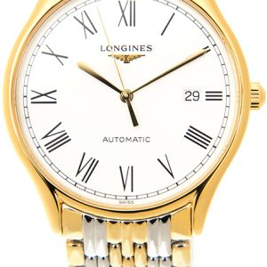 Longines Lyre Herrklocka L4.960.2.11.7 Vit/Gulguldtonat stål Ø38.5