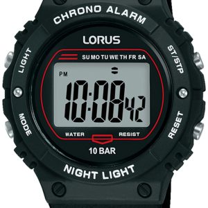 Lorus Herrklocka R2313PX9 Digital Grå/Gummi Ø40 mm