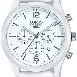 Lorus Herrklocka RT357HX9 Sport Vit/Gummi Ø44 mm