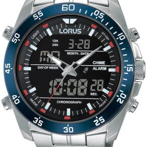 Lorus Herrklocka RW623AX5 Sports Svart/Stål Ø46 mm