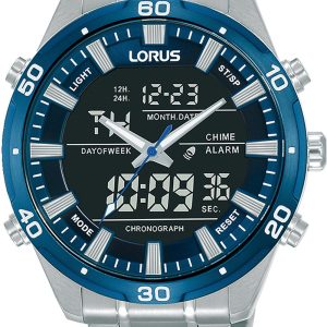 Lorus Herrklocka RW647AX9 Sports Svart/Stål Ø46 mm