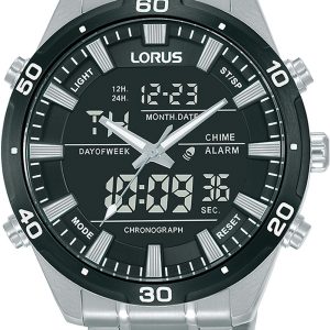 Lorus Herrklocka RW649AX9 Sports Svart/Stål Ø46 mm