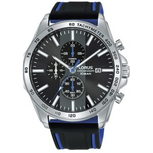 Lorus Sports Chronograph RM347GX9 - Herr - 45 mm - Quartz - Mineralglas