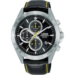 Lorus Sports Chronograph RM373GX9 - Herr - 43 mm - Quartz - Mineralglas