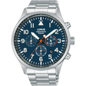 Lorus Sports Chronograph RT365JX9 - Herr - 45 mm - Quartz - Mineralglas