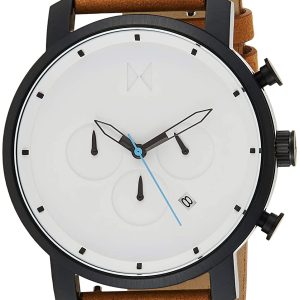 MVMT Herrklocka D-MC01-WBTL Chrono Vit/Läder Ø45 mm