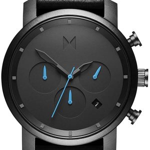 MVMT Herrklocka D-MC02-GUBL Chrono Svart/Läder Ø40 mm