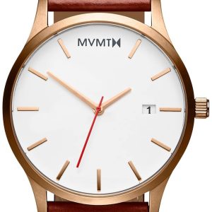 MVMT Herrklocka D-MM01-WBR Classic Vit/Läder Ø45 mm