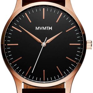 MVMT Herrklocka D-MT01-BLBR Series Svart/Läder Ø40 mm