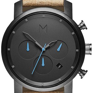 MVMT Herrklocka MC02-GML Chrono Svart/Läder Ø40 mm