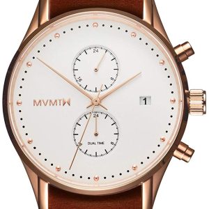 MVMT Herrklocka MV01-RGNA2 Voyager Vit/Läder Ø42 mm