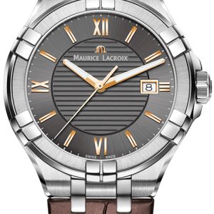 Maurice Lacroix Herrklocka AI1008-SS001-333-1 Aikon Grå/Läder Ø42