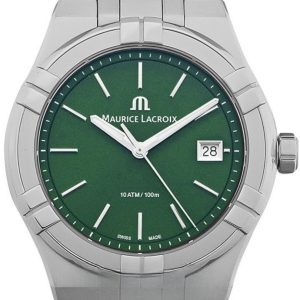 Maurice Lacroix Herrklocka AI1108-SS002-630-1 Aikon Grön/Stål Ø40