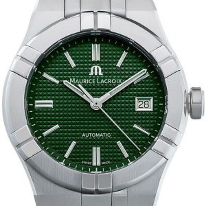 Maurice Lacroix Herrklocka AI6007-SS000-630-5 Aikon Grön/Gummi Ø39