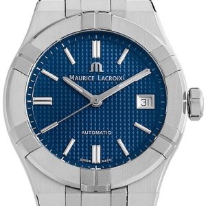 Maurice Lacroix Herrklocka AI6007-SS001-430-1 Aikon Blå/Läder Ø39