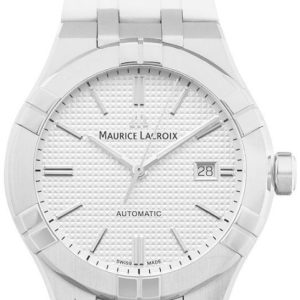 Maurice Lacroix Herrklocka AI6008-SS000-130-2 Aikon Vit/Gummi Ø42 mm