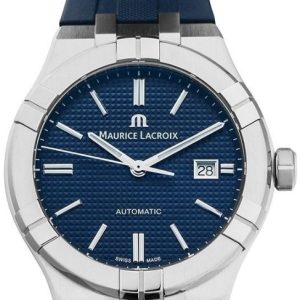 Maurice Lacroix Herrklocka AI6008-SS000-430-4 Aikon Blå/Gummi Ø42 mm