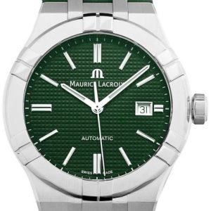 Maurice Lacroix Herrklocka AI6008-SS000-630-5 Aikon Grön/Gummi Ø42