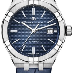 Maurice Lacroix Herrklocka AI6008-SS001-430-1 Aikon Blå/Läder Ø42