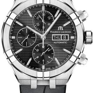 Maurice Lacroix Herrklocka AI6038-SS000-330-2 Aikon Svart/Gummi Ø44