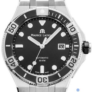 Maurice Lacroix Herrklocka AI6058-SS002-330-2 Aikon Svart/Stål Ø43