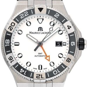 Maurice Lacroix Herrklocka AI6158-SS001-130-2 Aikon Vit/Gummi Ø43 mm