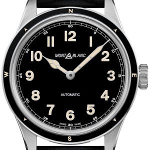 Montblanc 1858 126760 Svart/Läder Ø40 mm