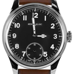 Montblanc 1858 Herrklocka 112638 Svart/Läder Ø44 mm